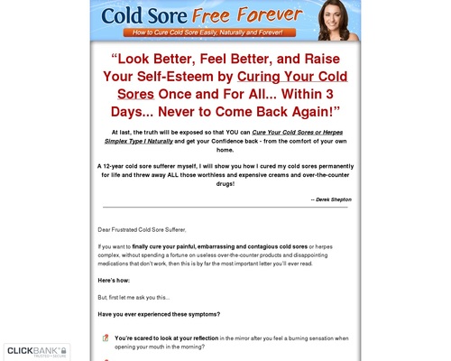 Cold Sore Free Forever – Highest Converter