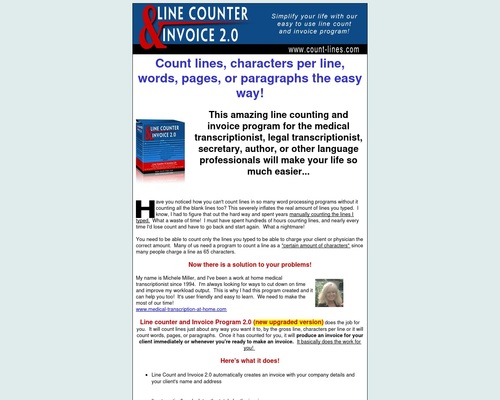 Count Lines the Easy Line Counter and Invoice Program Software